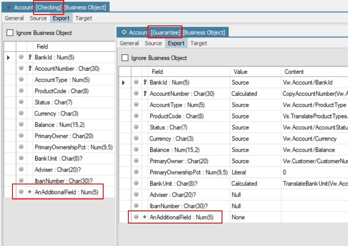 Business Object copy additional fields