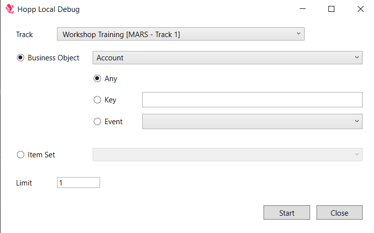 Select Business Object
