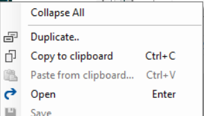 Duplicate context menu item