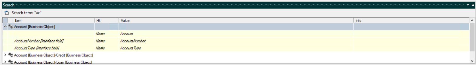 Search results expanded