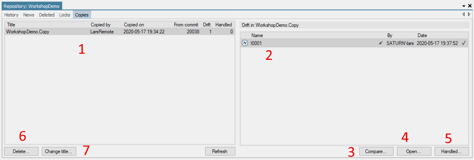 Studio Repository Drift Screenshot