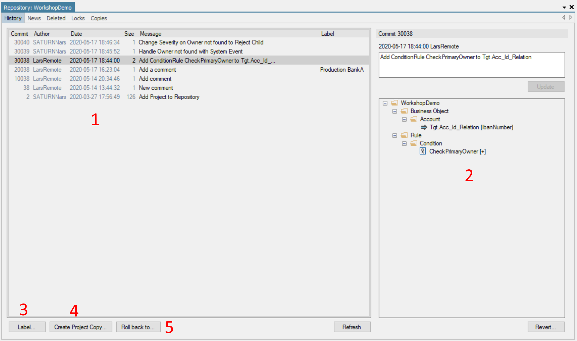 Studio Repository Repository Screenshot
